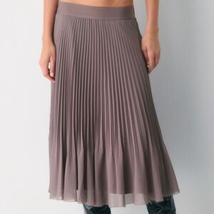 Wilfred pleated midi skirt